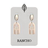 Arch Palm Stud Earrings