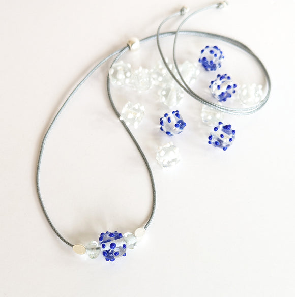 Dotted Glass Necklaces