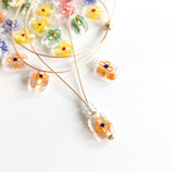 Flower Glass Necklaces