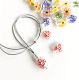 Flower Glass Necklaces