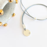 Void Heart Disc & Block Necklace