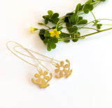 Wide Daisy Hook Earrings