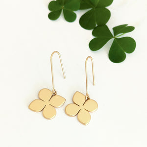 Clover Flower Short Hook Earrings