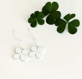 Clover Flower Short Hook Earrings