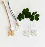 Clover Flower Short Hook Earrings