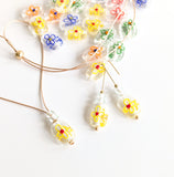 Flower Glass Necklaces